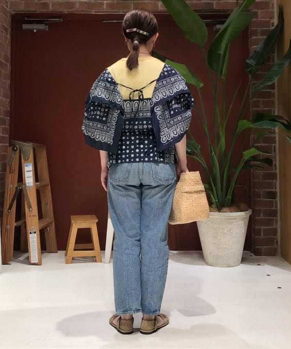 イシイ サオリさんの「BEAMS WOMEN｜BEAMS BOY / パネル クレイジー ショート スリーブ」を使ったコーディネート