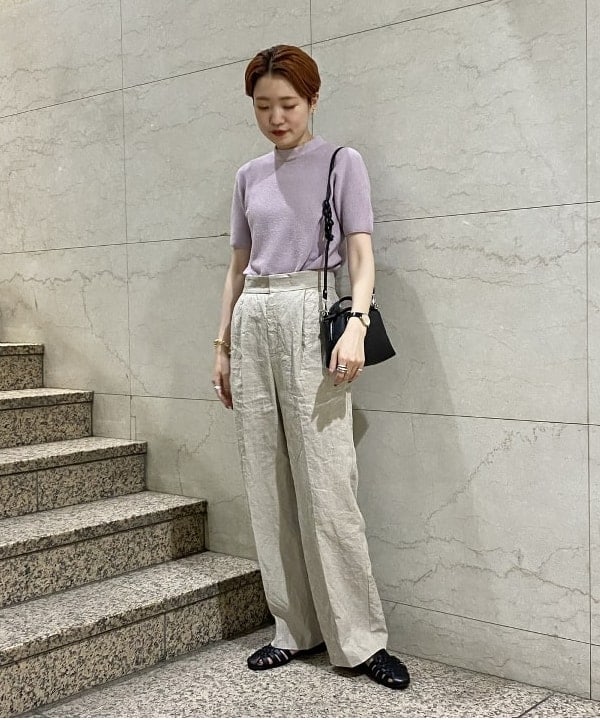 SANOさんの「BEAMS WOMEN｜GIANNI CHIARINI / ALIFA レザーショルダーバッグ S」を使ったコーディネート