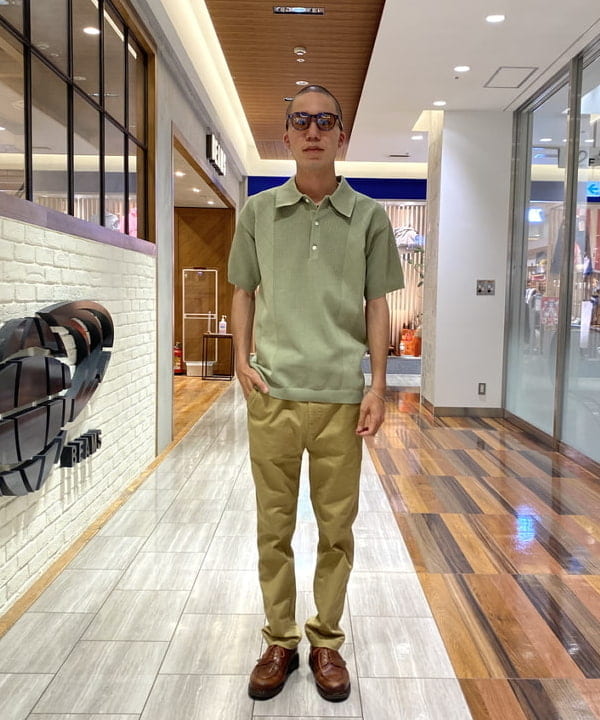 Pedestal polo tee flexwitme yoko dab着用 ビームス 福岡（617435） スタイリング・コーディネイト｜BEAMS