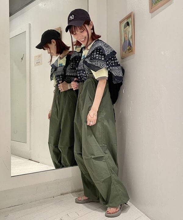 SHINAGAWAさんの「BEAMS WOMEN｜BEAMS BOY / US ARMY オーバー パンツ」を使ったコーディネート