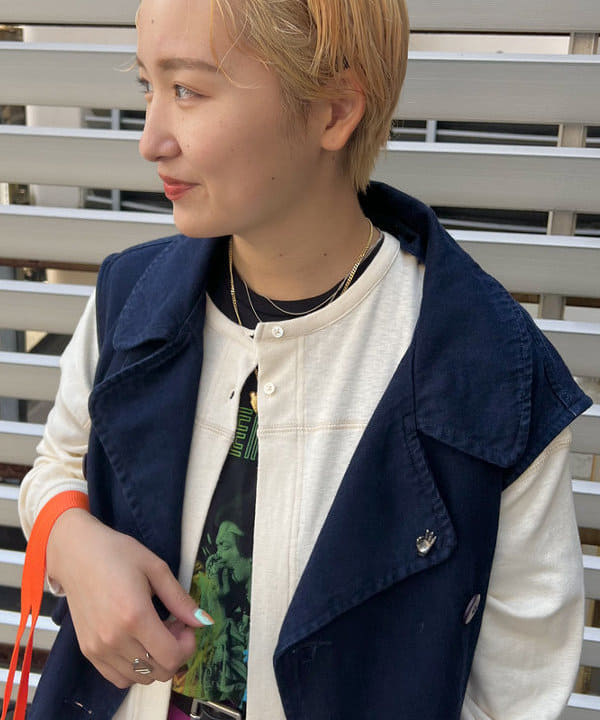 朱華さんの「BEAMS WOMEN｜BEAMS BOY / 25mm WASH ベルト」を使ったコーディネート