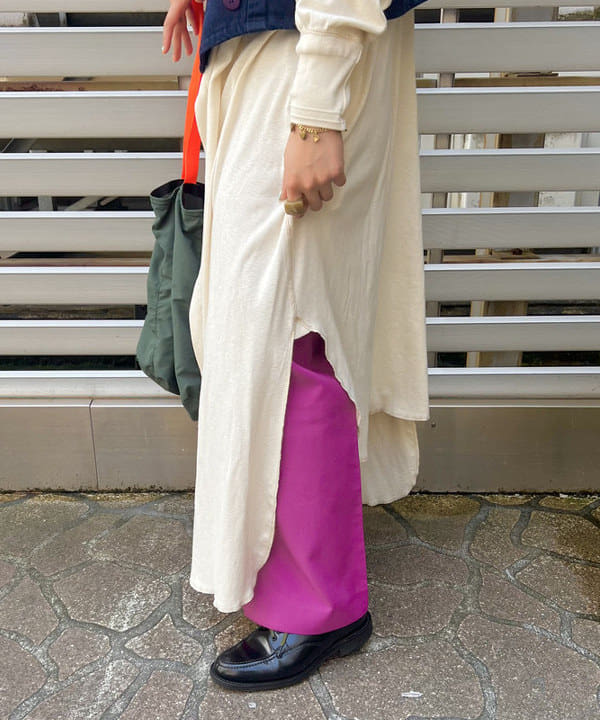 朱華さんの「BEAMS WOMEN｜BEAMS BOY / 25mm WASH ベルト」を使ったコーディネート