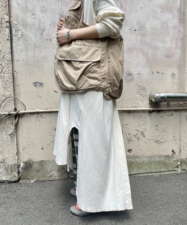 SHINAGAWAさんの「BEAMS WOMEN｜BEAMS BOY / 天竺 無地 ボートネック 7分」を使ったコーディネート