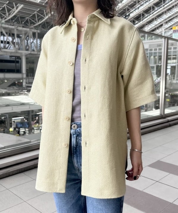 蒲原 捺美さんの「BEAMS WOMEN｜INSCRIRE / フライス ボーダー パッド付き タンクトップ」を使ったコーディネート