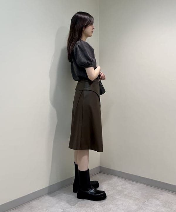山田 千遥さんの「BEAMS WOMEN｜GIANNI CHIARINI / ALIFA レザーショルダーバッグ S」を使ったコーディネート