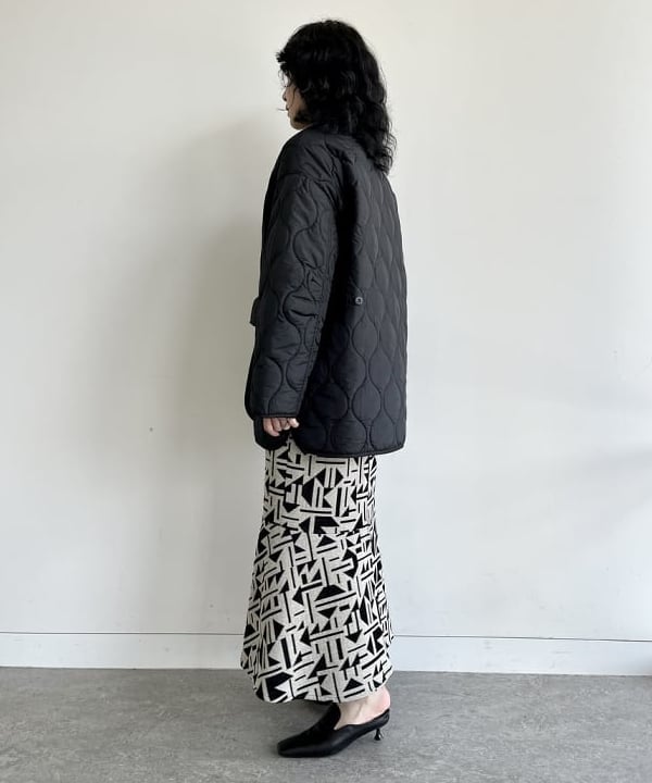 kigoさんの「BEAMS WOMEN｜キルティング ノーカラー ブルゾン」を使ったコーディネート