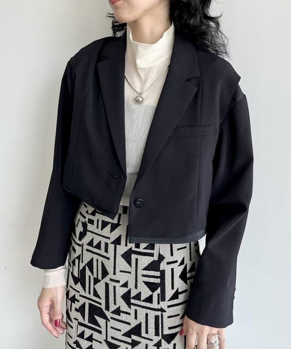 kigoさんの「BEAMS WOMEN｜キルティング ノーカラー ブルゾン」を使ったコーディネート