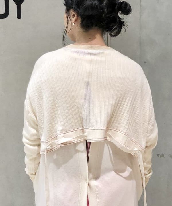 乙藤 侑里さんの「BEAMS WOMEN｜BEAMS BOY / リブ ユーロ ヴィンテージ ワンピース」を使ったコーディネート