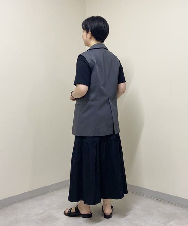 もり ともみさんの「BEAMS WOMEN｜GIANNI CHIARINI / ALIFA レザーショルダーバッグ S」を使ったコーディネート