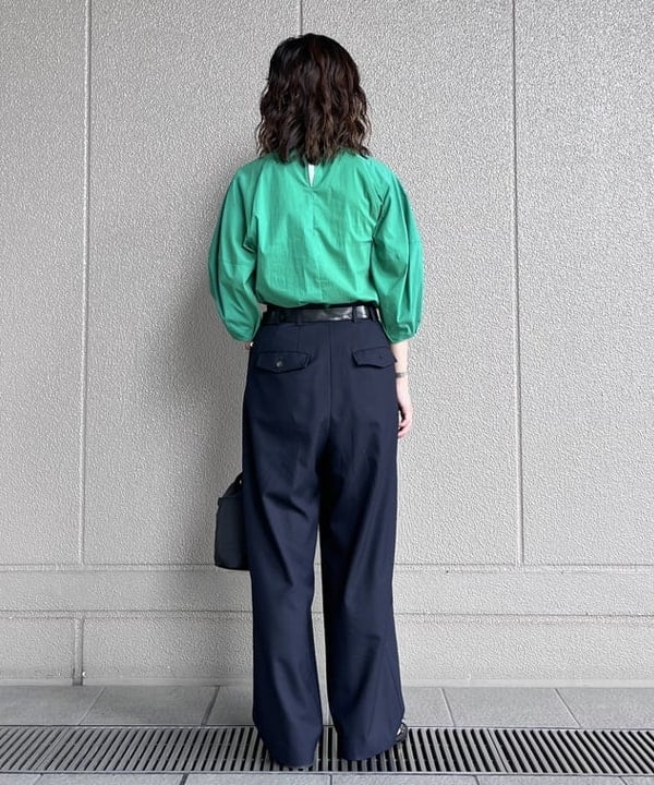 蒲原 捺美さんの「BEAMS WOMEN｜Demi-Luxe BEAMS / コットンナイロン ランタンスリーブプルオーバー」を使ったコーディネート