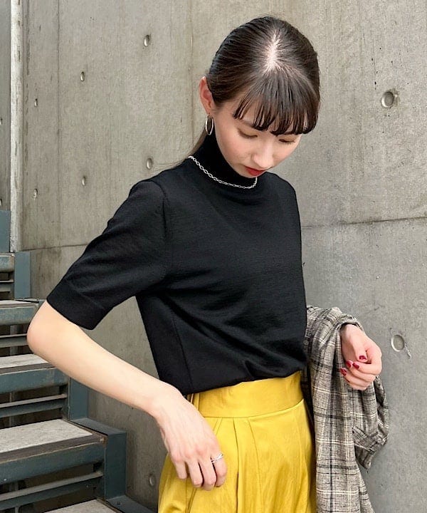 shibataさんの「BEAMS WOMEN｜PHILIPPE AUDIBERT × Demi-Luxe BEAMS / 別注 Millie ネックレス シルバー」を使ったコーディネート