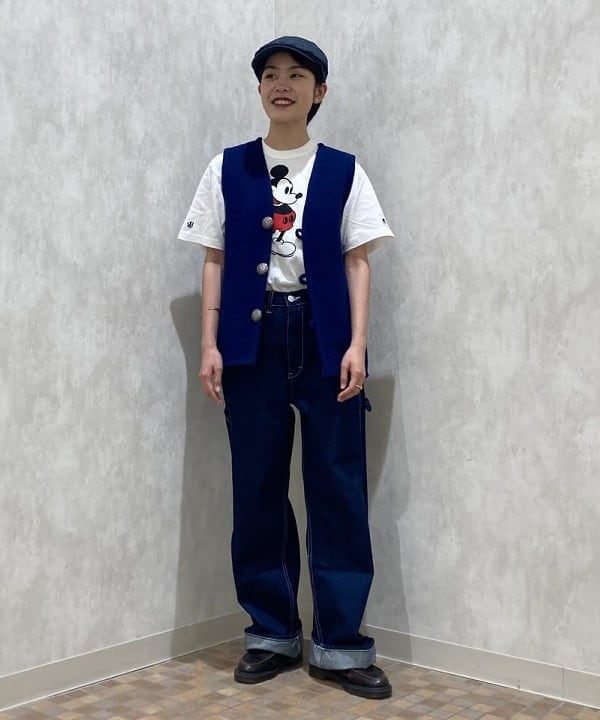 葵さんの「BEAMS WOMEN｜12オンス デニム ペインター パンツ」を使ったコーディネート