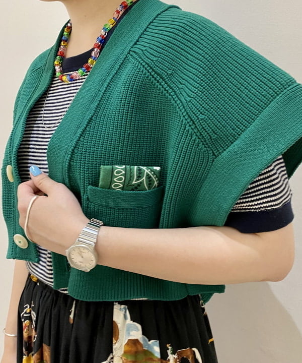 吉野 多恵さんの「BEAMS WOMEN｜【別注】Healthknit / ワッフル ボーダー Tシャツ」を使ったコーディネート