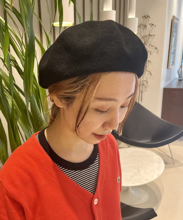 にしだてさんの「BEAMS WOMEN｜【別注】Healthknit / ワッフル ボーダー Tシャツ」を使ったコーディネート