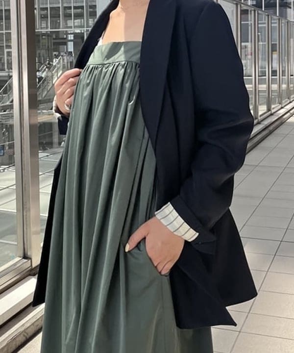 蒲原 捺美さんの「BEAMS WOMEN｜Demi-Luxe BEAMS / コットンナイロン オールインワン」を使ったコーディネート