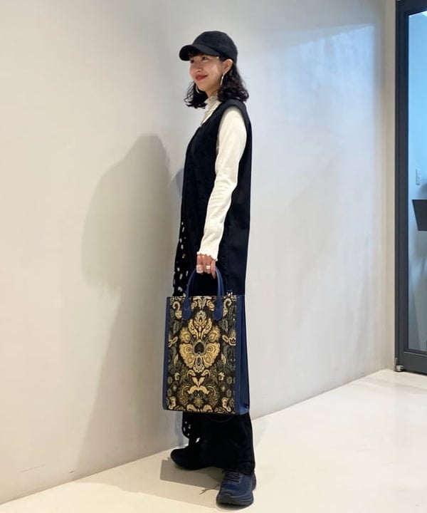 マツド ユメカさんの「BEAMS WOMEN｜ランダム リブ メロー ハイネック カットソー」を使ったコーディネート