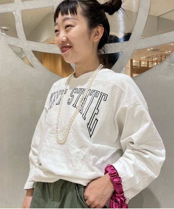 ハルキ　モモナさんの「BEAMS WOMEN｜BEAMS BOY / US ARMY オーバー パンツ」を使ったコーディネート