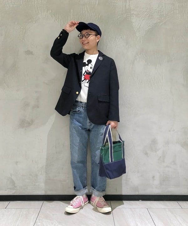 土田 達也さんの「BEAMS WOMEN｜BEAMS BOY / ポリエステル ウール 3ボタン ブレザー」を使ったコーディネート