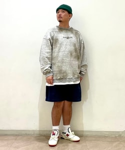 【M/GREY】FACCIES / Damage Embroidery Sweat