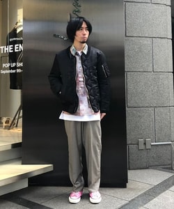 メンズのミリタリージャケットのスタイリング・コーディネイト
