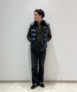 BEAMS F（ビームスF）MONCLER / BORMES ナイロン ダウンベスト