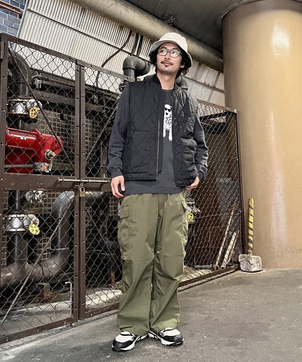 22aw WTAPS ダブルタップス ベンド トラウザー パンツ ブラック-