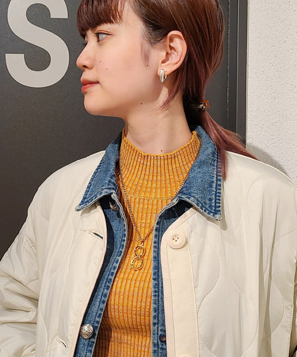 saori KATOさんの「BEAMS WOMEN｜キルティング ノーカラー ブルゾン」を使ったコーディネート