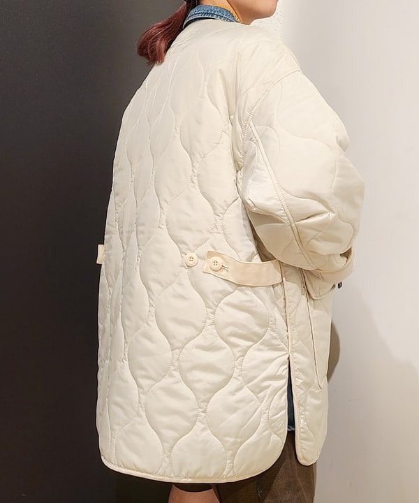 saori KATOさんの「BEAMS WOMEN｜キルティング ノーカラー ブルゾン」を使ったコーディネート