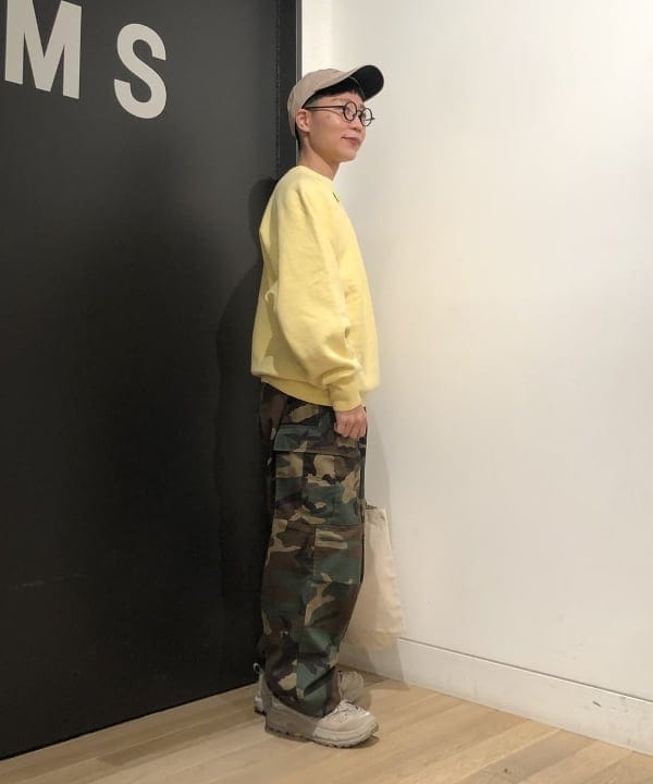 土田 達也さんの「BEAMS WOMEN｜【別注】Healthknit / ワッフル ボーダー Tシャツ」を使ったコーディネート