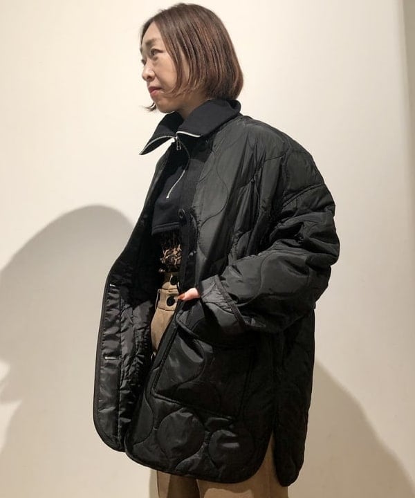 ハルカさんの「BEAMS WOMEN｜キルティング ノーカラー ブルゾン」を使ったコーディネート