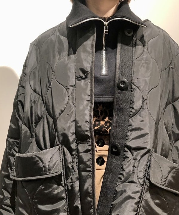 ハルカさんの「BEAMS WOMEN｜キルティング ノーカラー ブルゾン」を使ったコーディネート