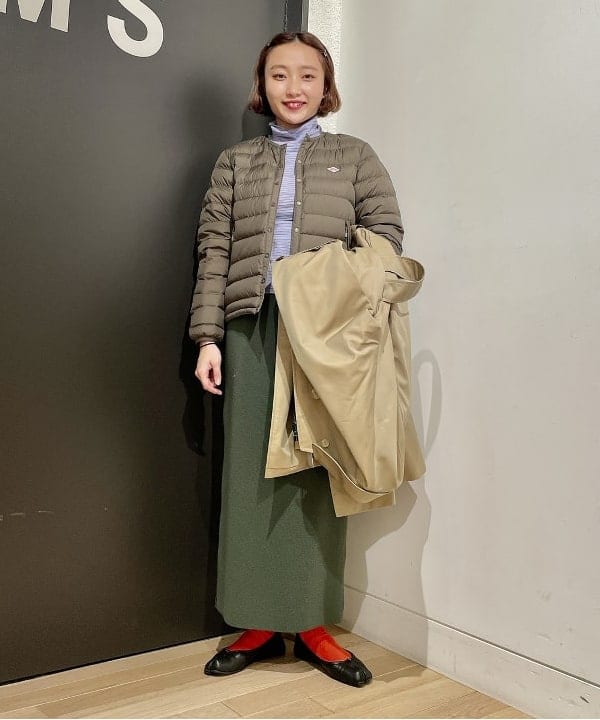葛岡 七海さんの「BEAMS WOMEN｜DANTON / インナー ダウン ジャケット」を使ったコーディネート