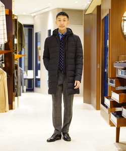 BEAMS F（ビームスF）HERNO / LAMINAR WIND STOPPER(R) フーデッド 