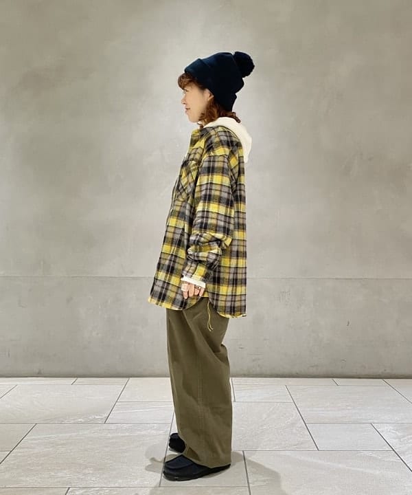 原口 愛さんの「BEAMS WOMEN｜Healthknit × BEAMS BOY / ワッフル プルオーバー パーカ」を使ったコーディネート