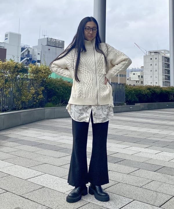 ayaさんの「BEAMS WOMEN｜noeyedia / メガネ &rdquo;NE-430&rdquo;」を使ったコーディネート