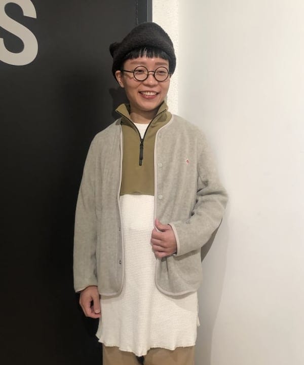 土田 達也さんの「BEAMS WOMEN｜DANTON / FLEECE COLLARLESS JACKET」を使ったコーディネート