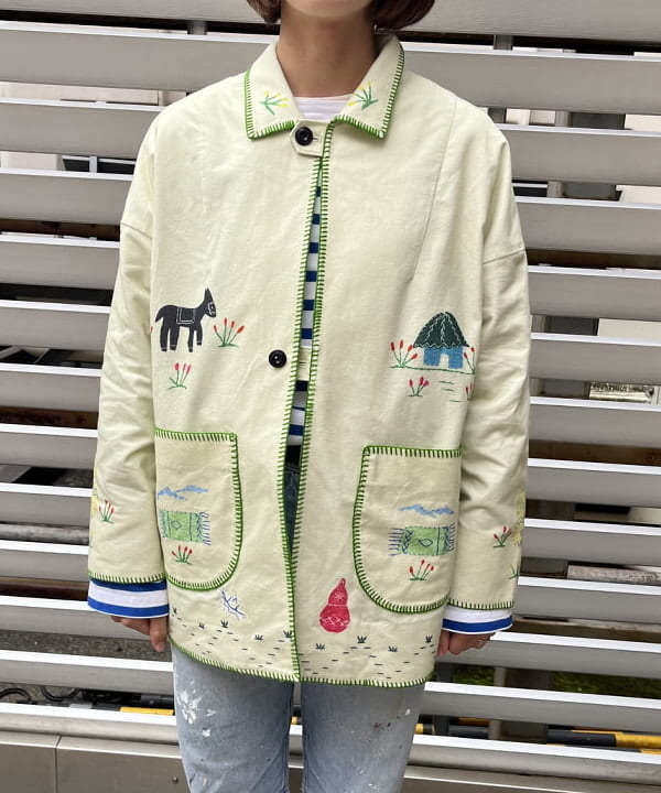 サワイさんの「BEAMS WOMEN｜ナバルボーダー ビッグ ボートネック カットソー」を使ったコーディネート