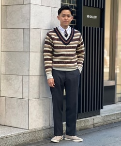 BEAMS PLUS（ビームス プラス）【別注】gim / Fair Isle Cricket Knit 22（トップス ニット・セーター）通販｜ BEAMS