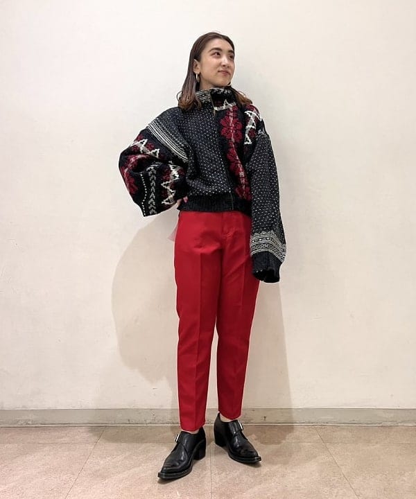 ちりこさんの「BEAMS WOMEN｜キルティング ノーカラー ブルゾン」を使ったコーディネート