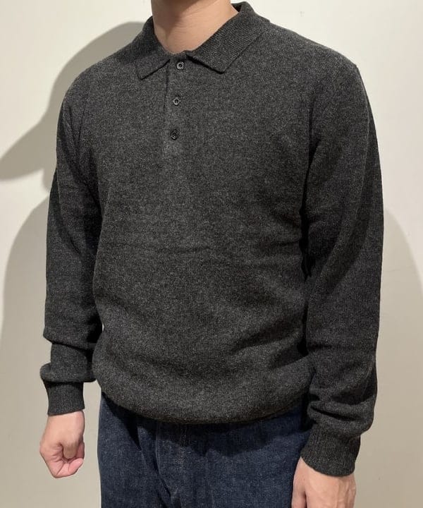 滝沢 一喜さんの「BEAMS WOMEN｜BEAMS PLUS / 9ゲージ ニット ポロ」を使ったコーディネート