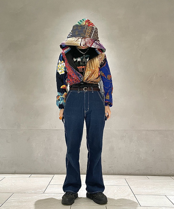 シマダリツコさんの「BEAMS WOMEN｜12オンス デニム ペインター パンツ」を使ったコーディネート