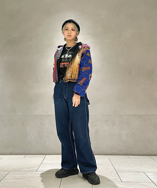 シマダリツコさんの「BEAMS WOMEN｜12オンス デニム ペインター パンツ」を使ったコーディネート