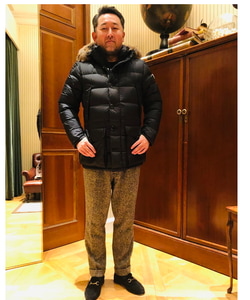 BEAMS F（ビームスF）MONCLER / CLUNY ナイロン ダウンジャケット 