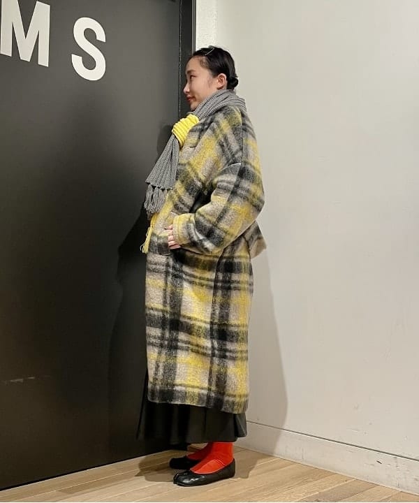 葛岡 七海さんの「BEAMS WOMEN｜DANTON / ノーカラー フリース ジャケット」を使ったコーディネート