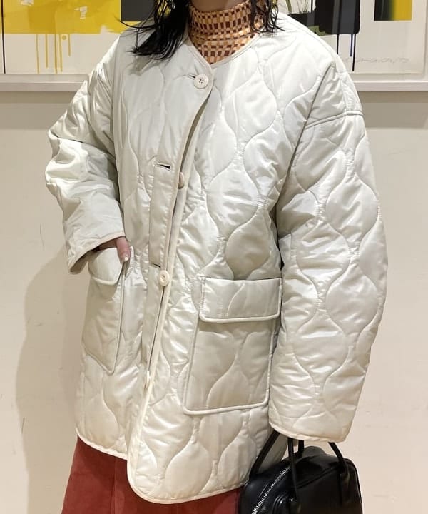 松本 佳菜子さんの「BEAMS WOMEN｜DANTON / FLEECE COLLARLESS JACKET」を使ったコーディネート