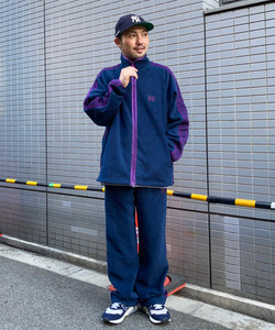 絶対一番安い NEEDLES BEAMS Fleece Track Pants ネイビー M その他