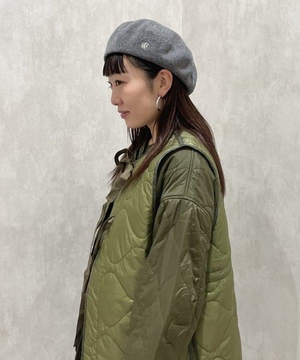 ハルキ　モモナさんの「BEAMS WOMEN｜キルティング ノーカラー ブルゾン」を使ったコーディネート