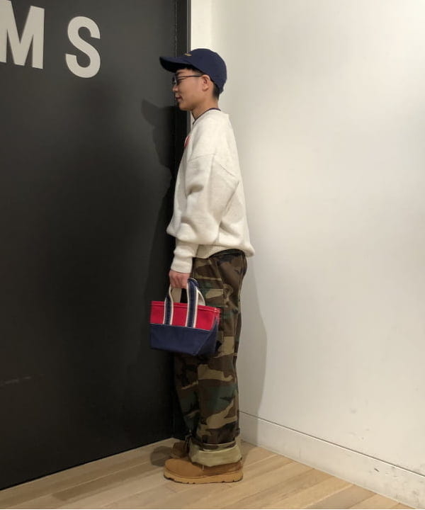 土田 達也さんの「BEAMS WOMEN｜L.L.Bean × BEAMS PLUS ＆ BEAMS BOY / Deep Bottom Deluxe Boat and Tote Mini」を使ったコーディネート