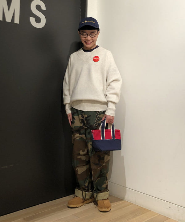 土田 達也さんの「BEAMS WOMEN｜L.L.Bean × BEAMS PLUS ＆ BEAMS BOY / Deep Bottom Deluxe Boat and Tote Mini」を使ったコーディネート