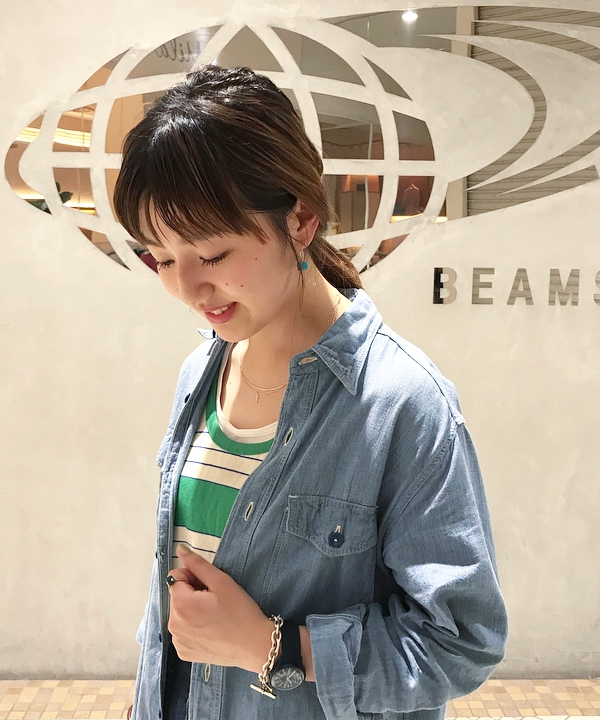 ハルカワエさんの「BEAMS WOMEN｜【別注】BUZZ RICKSON'S / USアーミーDENIM」を使ったコーディネート